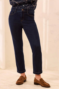AUDREY BOUNDLESS CROP STRETCH DENIM-DARK NIGHT-TRIBAL