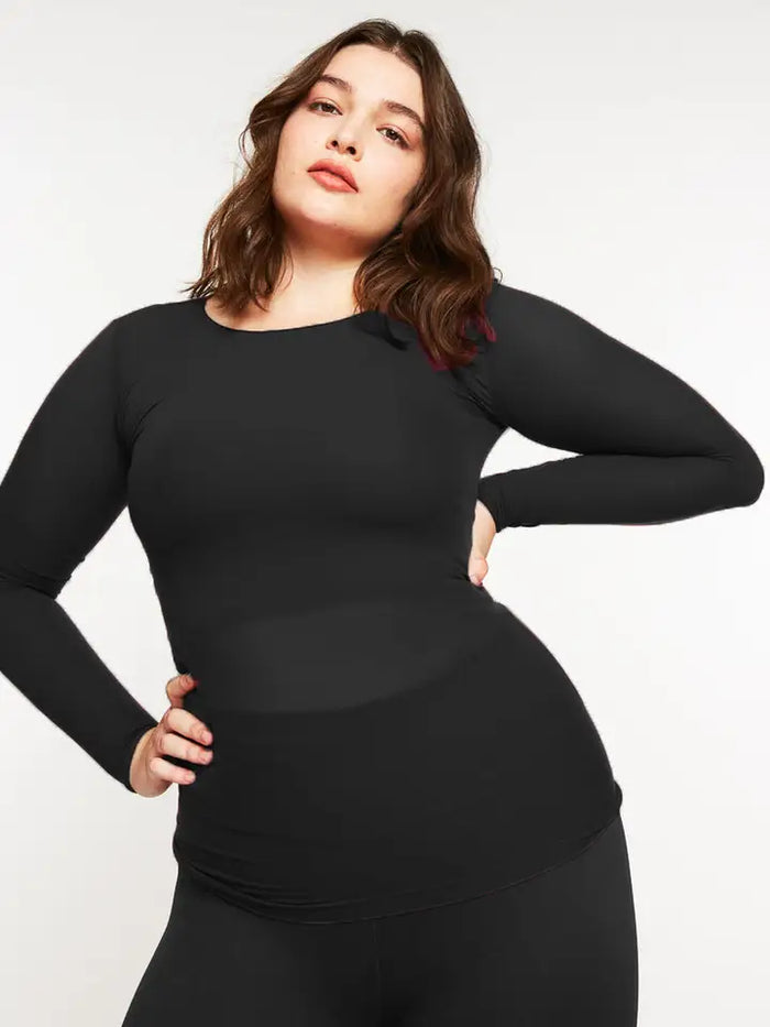 RAW EDGE SECOND SKIN TOP SOLID COLORS-SIZE 2-AMB