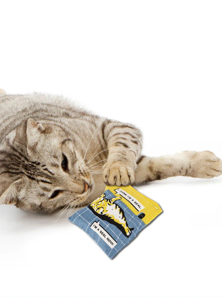 I THINK YOUR CAT IS HIGH CATNIP TOY-BLUE Q