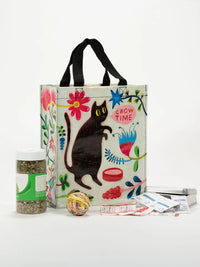 CHOW TIME HANDY TOTE- BLUE Q