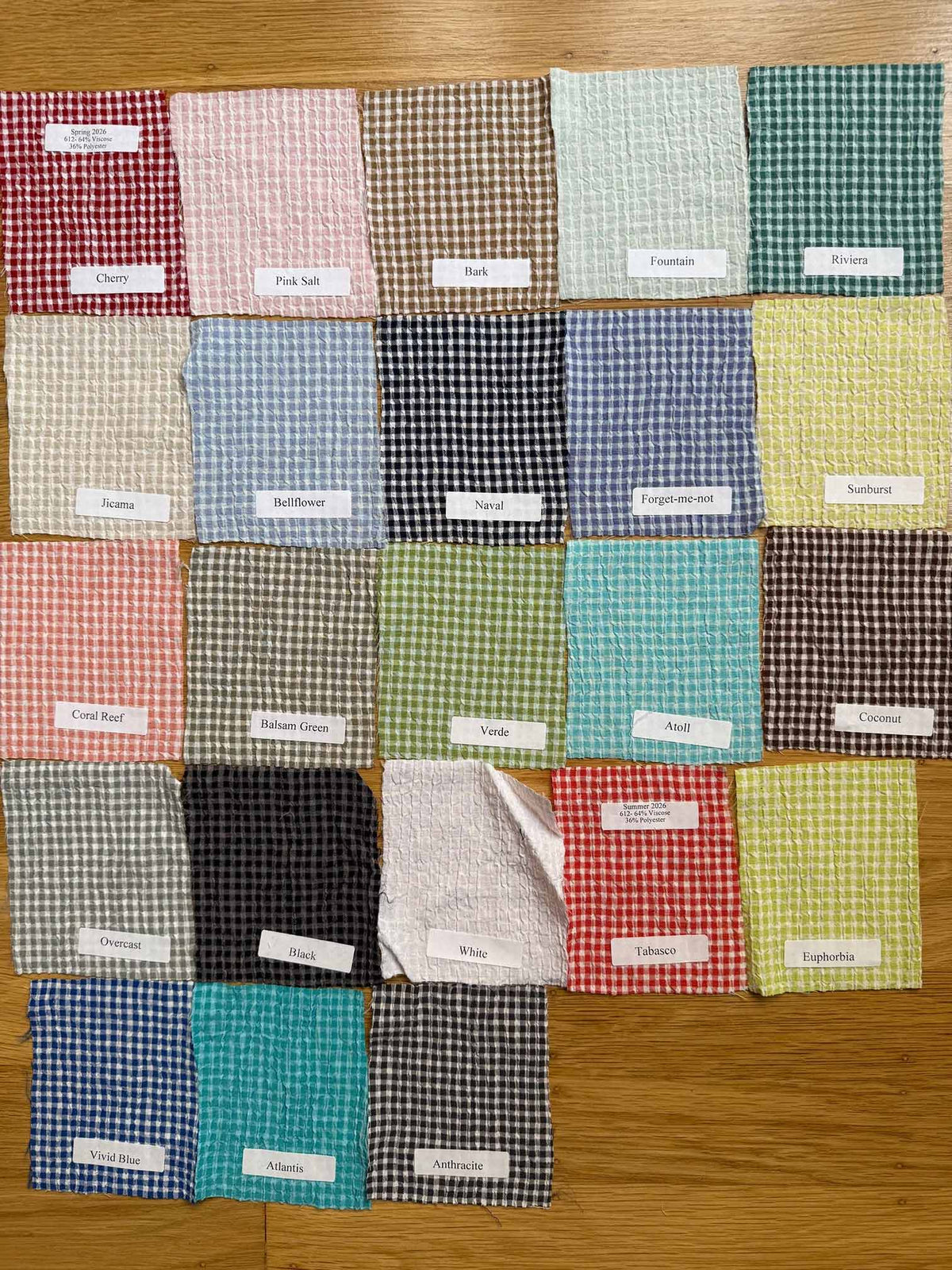 EASY CROP SHIRT CRINKLE CHECK-FORGET ME NOT-CUT LOOSE