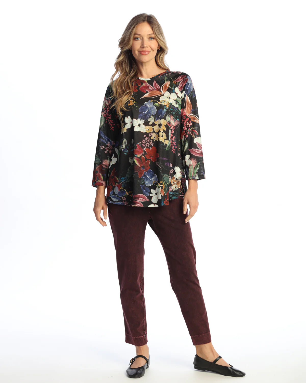 JULIETTE RAGLAN A-LINE DRAPE TOP-JESS AND JANE