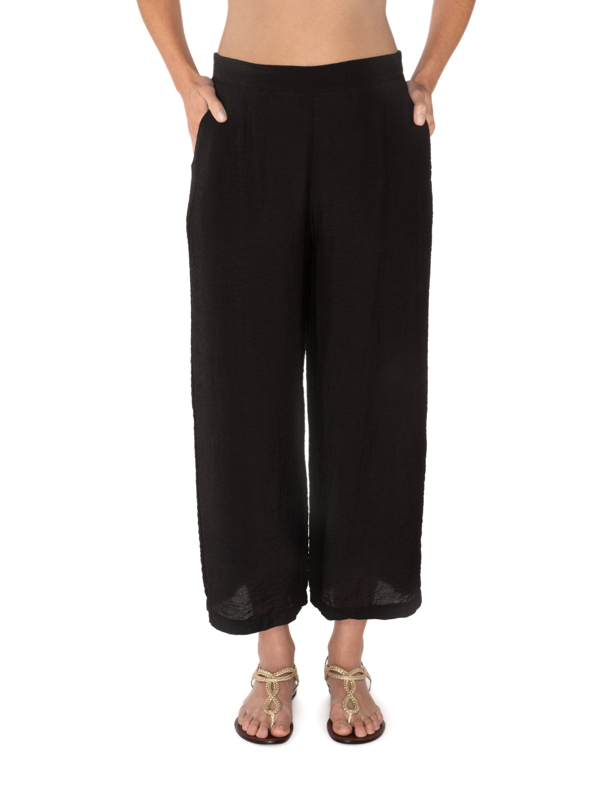 CROP WIDE LEG PARACHUTE-BLACK-CUT LOOSE