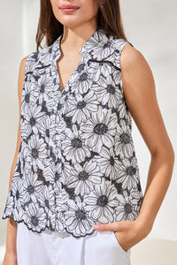 EMBROIDERED FLORAL BLOUSE-TRIBAL
