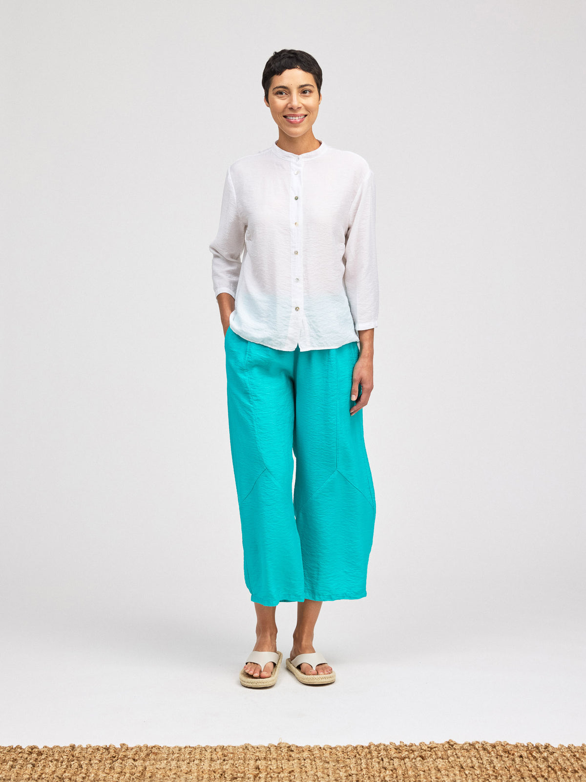 ALINE SHIRT-PARACHUTE-WHITE-CUT LOOSE