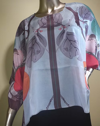 SILK BOXY BLOUSE-COCOON HOUSE