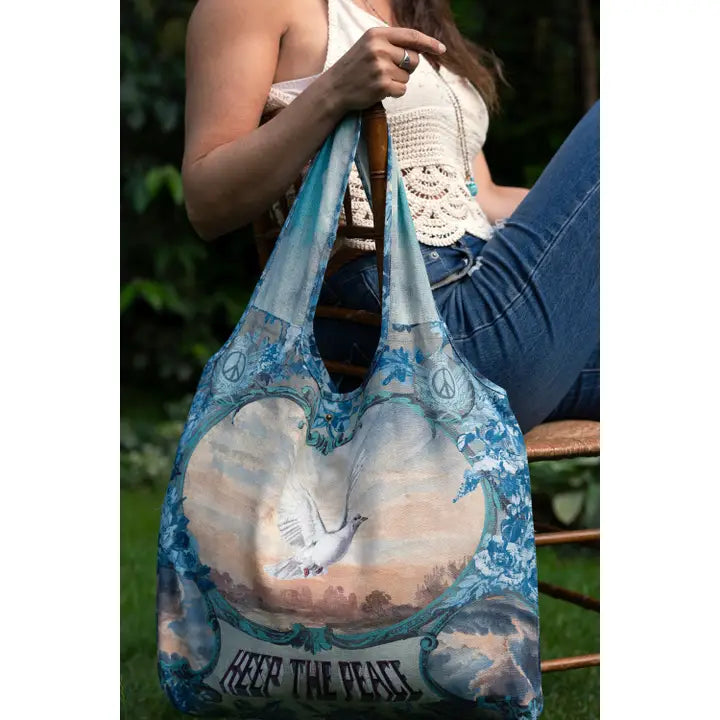 PEACE OUT MARKET TOTE-MARKET OF STARS