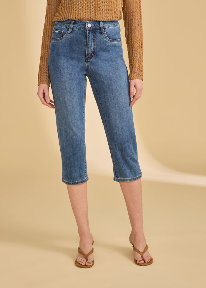 BASIC SUZANNE CAPRI-MEDIUM WASH-FDJ FRENCH DRESSING