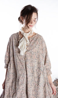 EUROPEAN COTTON EATHELYN DRESS-KALAMKARI-MAGNOLIA PEARL-DRESS 697