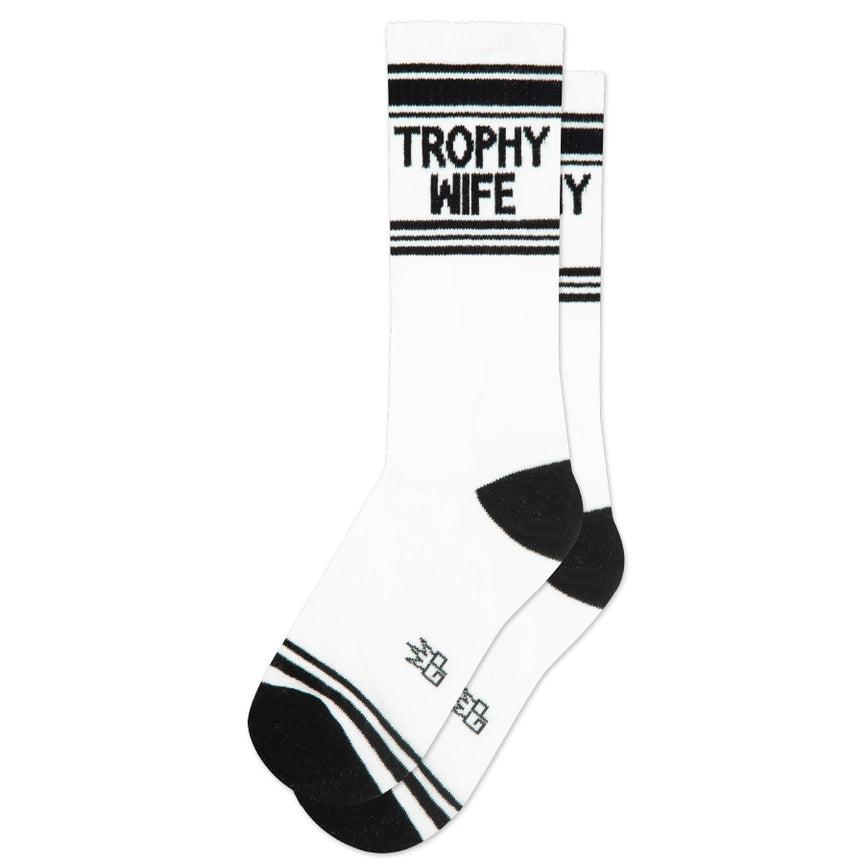 TROPHY WIFE CREW SOCKS-GUMBALL POODLE