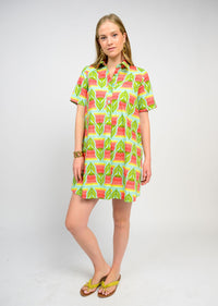 TULIP S/S SWING SHIRT DRESS-UNCLE FRANK