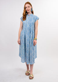 LINEN BLUES DRESS-BLUE-UNCLE FRANK