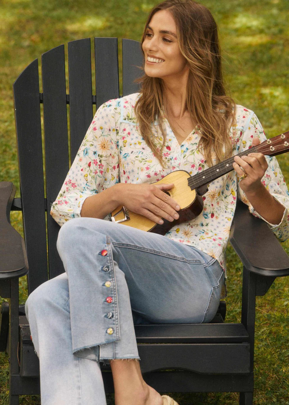 SPRING SOLSTICE 3/4 SLEEVE SHIRT-FDJ FRENCH DRESSING