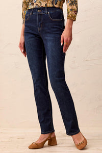 SOPHIA 5 POCKET CURVY  STRAIGHT LEG JEAN-DEEP OCEAN-TRIBAL