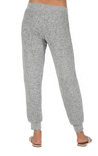 COZY JOGGER W/ POCKETS-HEATHER GREY-LA CERA