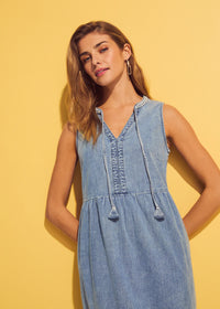 LIGHT DENIM TIER DRESS-FDJ FRENCH DRESSING JEANS