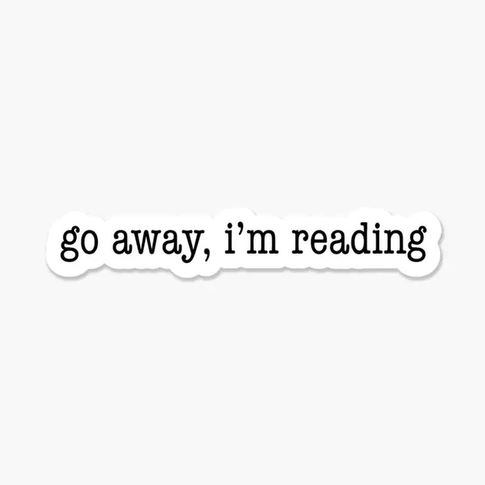 GO AWAY, I'M READING-STICKER-FOOTNOTES