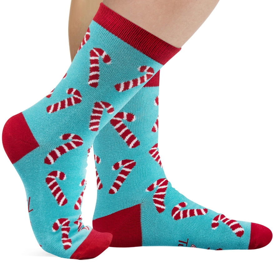 SWEET BUT TWISTED(CANDY CANE) CHRISTMAS SOCKS-LAVLEY