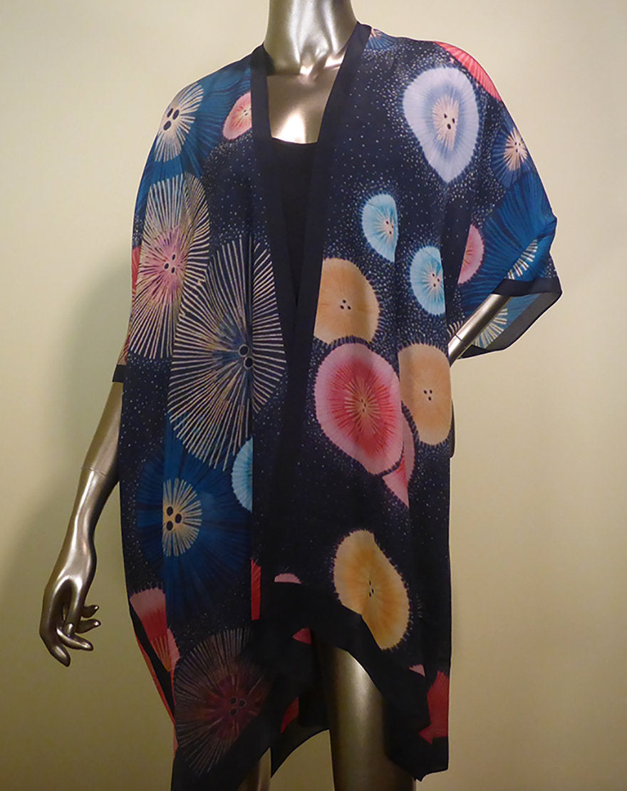 LONG SILK KIMONO JACKET-COCOON HOUSE