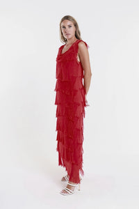 ALEENA SILK MAXI DRESS-ONE SIZE-TEES BY TINA