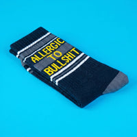 ALLERGIC TO BULL@H*T CREW SOCKS-GUMBALL POODLE