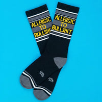 ALLERGIC TO BULL@H*T CREW SOCKS-GUMBALL POODLE