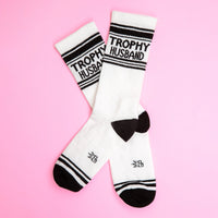 TROPHY HUSBAND CREW SOCKS-GUMBALL POODLE