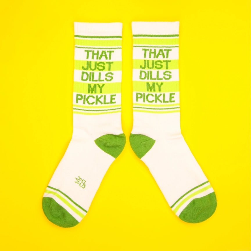 THAT JUST DILLS MY PICKLE CREW SOCKS-GUMBALL POODLE
