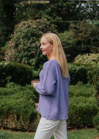 V-NECK SCRAMBLE KNIT 100% COTTON - AVALIN