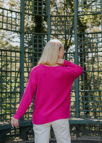 V-NECK SCRAMBLE KNIT 100% COTTON - AVALIN