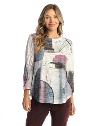 STUDIO 3/4 SLEEVE ROUND HEM-JESS AND JANE