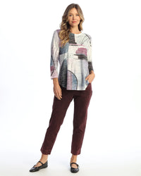 STUDIO 3/4 SLEEVE ROUND HEM-JESS AND JANE