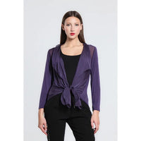 ANSLEY SILK FRONT TIE WRAP-ONE SIZE-TEES BY TINA