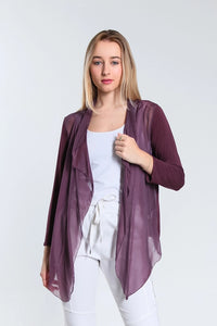 ANSLEY SILK FRONT TIE WRAP-ONE SIZE-TEES BY TINA