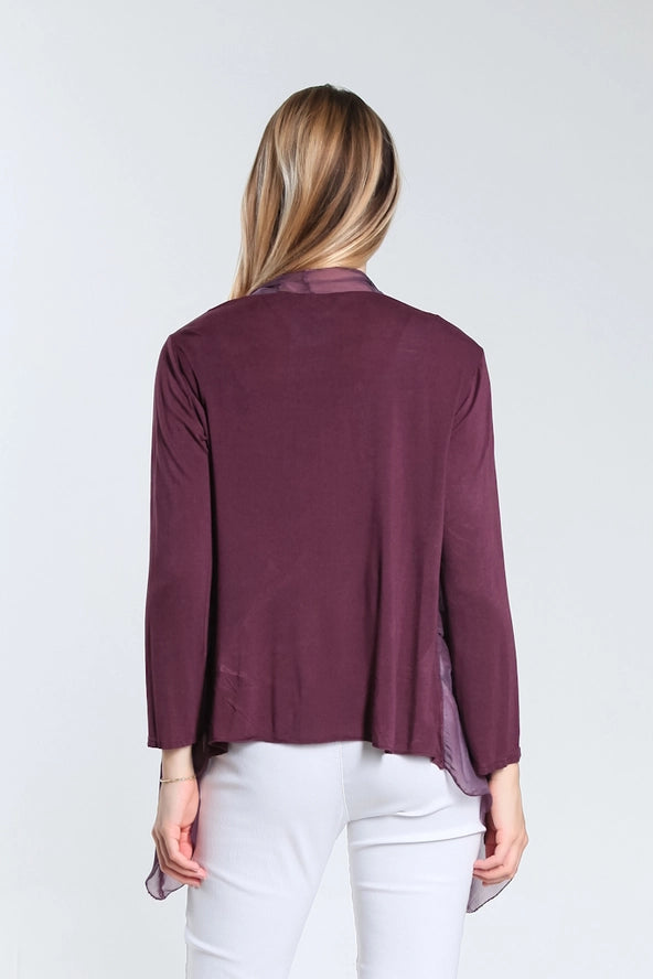 ANSLEY SILK FRONT TIE WRAP-ONE SIZE-TEES BY TINA