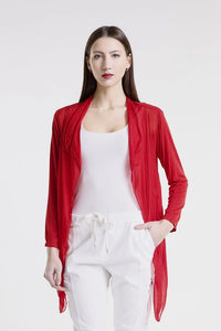 ANSLEY SILK FRONT TIE WRAP-ONE SIZE-TEES BY TINA