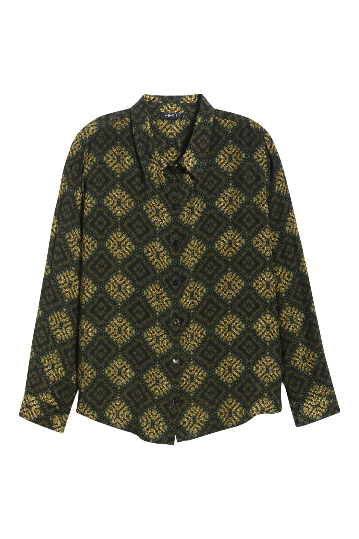 MOSS DECO PRINT BUTTONDOWN BLOUSE-APNY