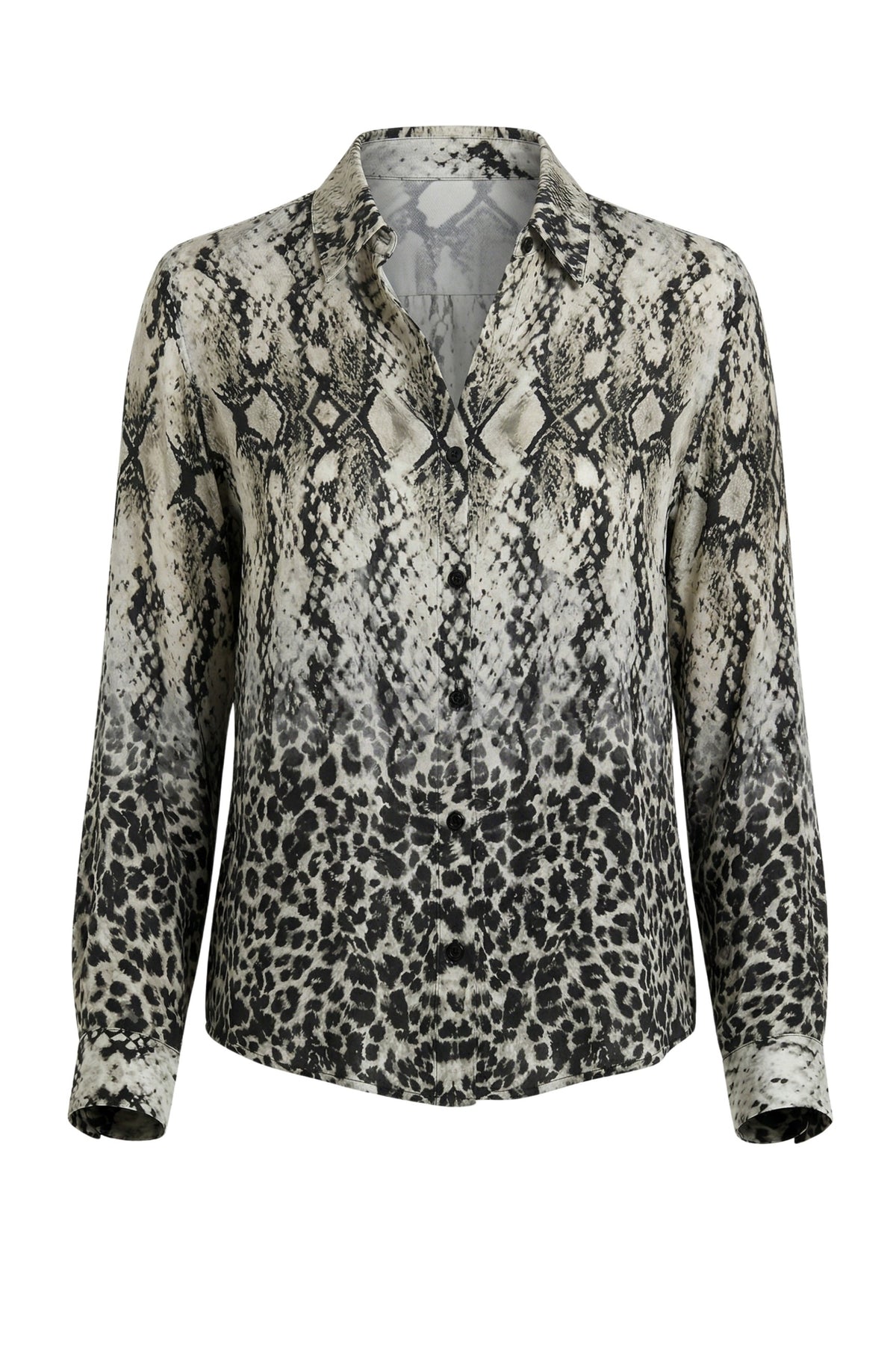 SLATE & ALABASTER PRINT BUTTONDOWN BLOUSE-APNY