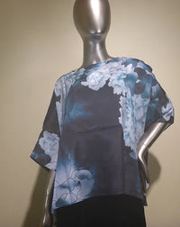 OVERLAY SILK BLOUSE-COCOON HOUSE