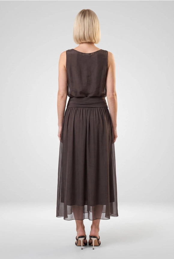 BRENDA SILK FOLDOVER SKIRT-ONE SIZE-TEES BY TINA