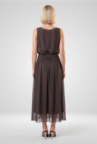 BRENDA SILK FOLDOVER SKIRT-ONE SIZE-TEES BY TINA