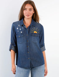 HELLO SUNSHINE SHIRT-DUSK DENIM-BILLY T