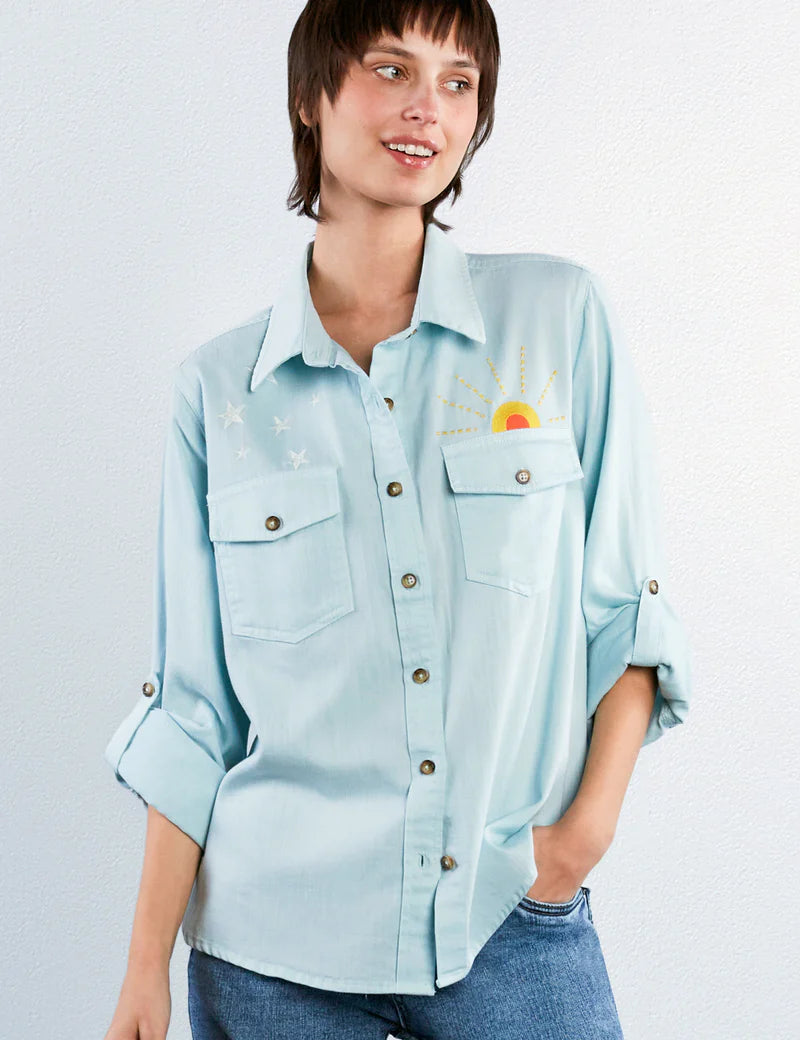 HELLO SUNSHINE SHIRT-MINTY-BILLY T