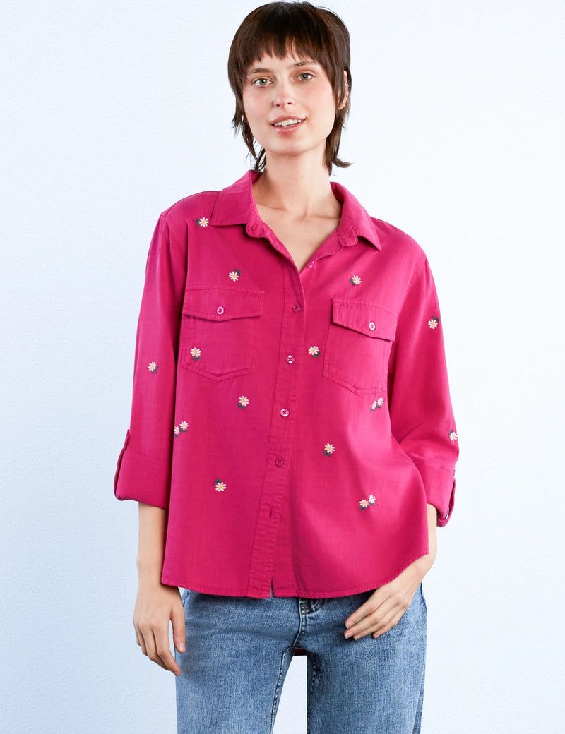 DAISY MEADOW SHIRT-VERY BERRY-BILLY T