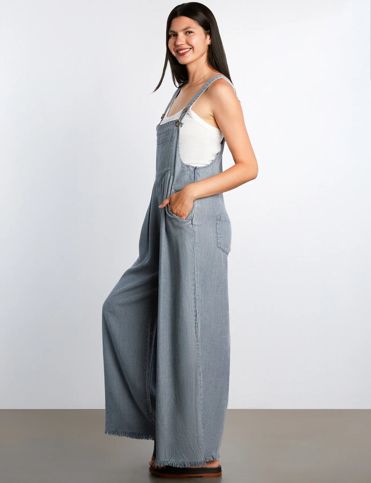 CLAIRE OVERALLS-RR STRIPES-BILLY T