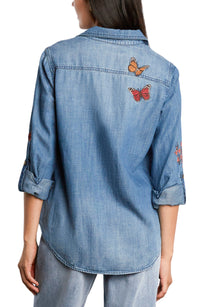 HAPPY GARDEN SHIRT-DENIM-BILLY T
