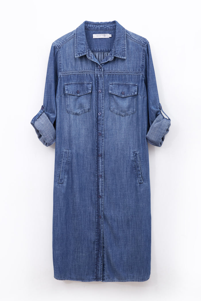 BT SHIRT DRESS-CLEAR DENIM-BILLY