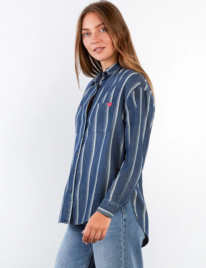 DAYDREAM SHIRT-INDIGO CABANA STRIPE-BILLY T