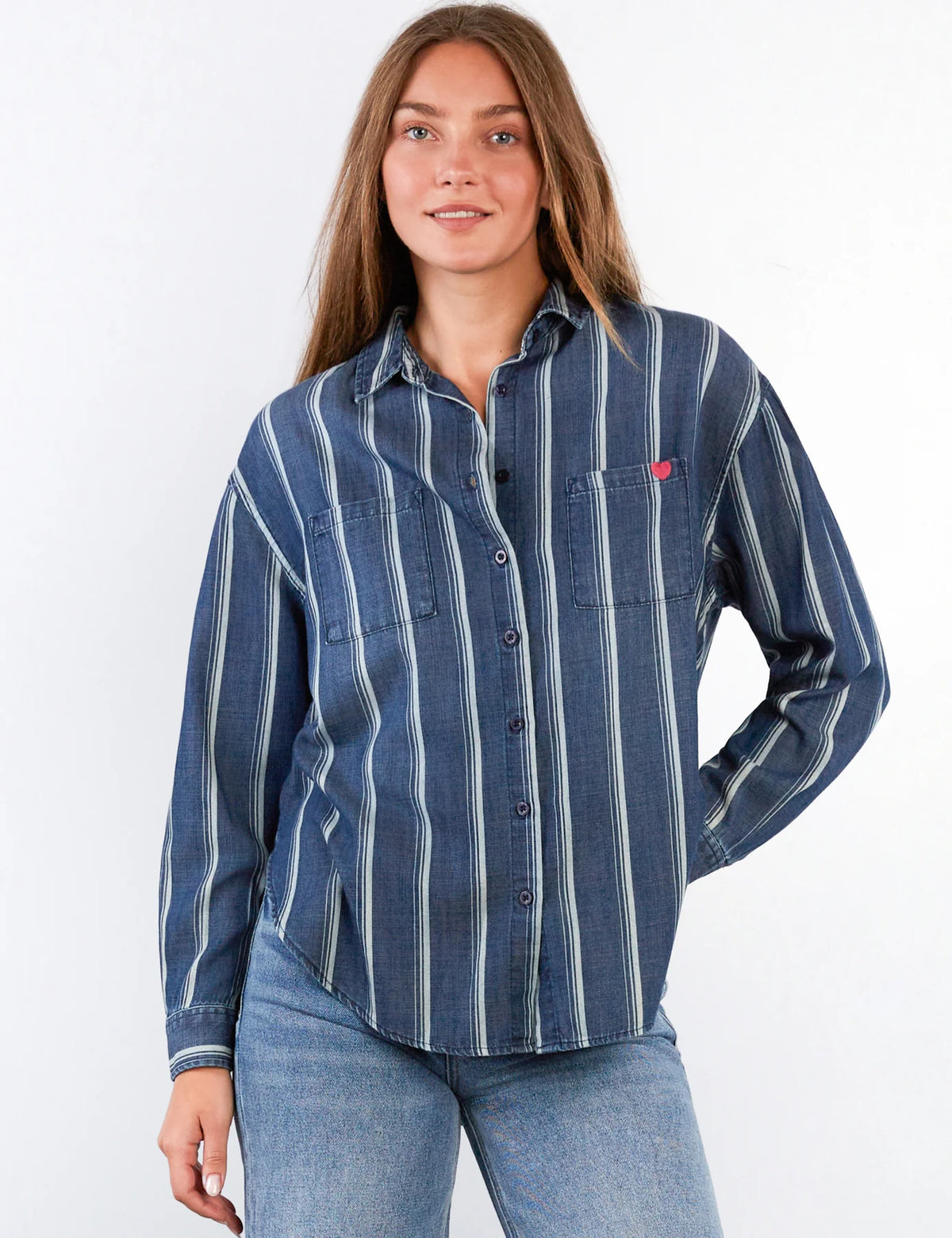 DAYDREAM SHIRT-INDIGO CABANA STRIPE-BILLY T