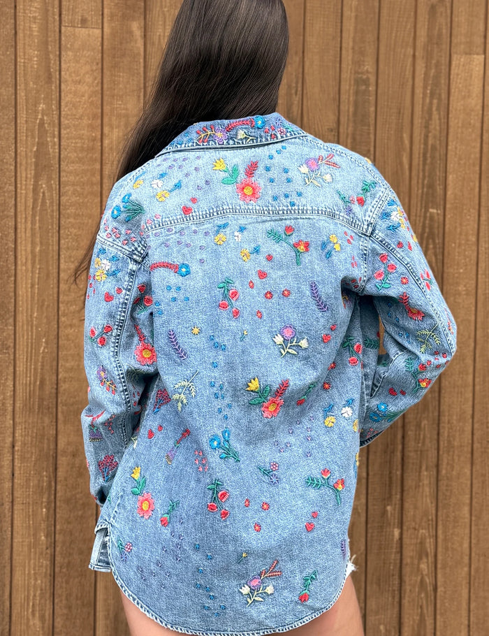 FLOWER GARDEN SHIRT JACKET-BILLY T